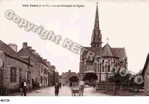 Ville de EANCE, carte postale ancienne