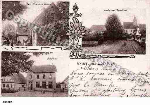 Ville de EBERBACHSELTZ, carte postale ancienne