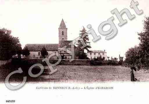 Ville de ECHARCON, carte postale ancienne