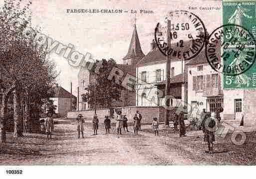 Ville de FARGESLESCHALON, carte postale ancienne