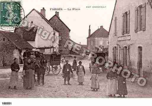 Ville de FARGESLESCHALON, carte postale ancienne