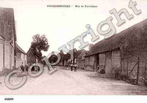 Ville de FOUQUESCOURT, carte postale ancienne