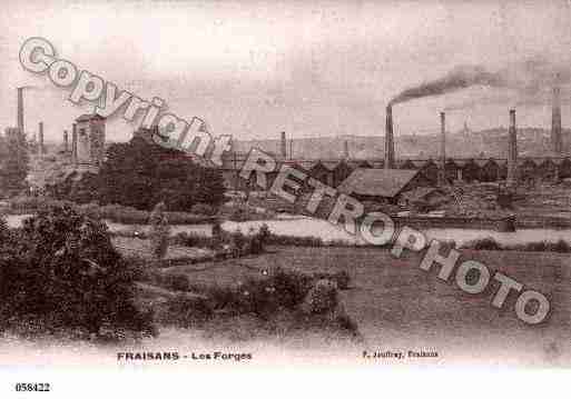 Ville de FRAISANS, carte postale ancienne