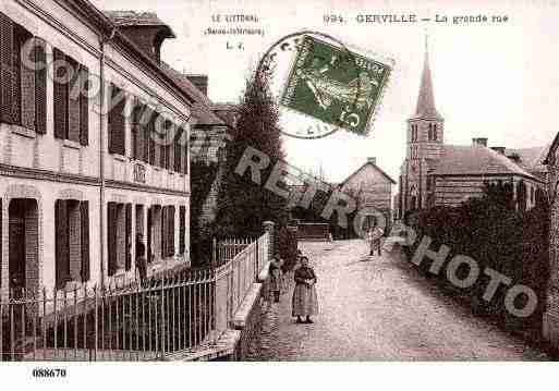 Ville de GERVILLE, carte postale ancienne Ville de GERVILLE, carte postale ancienne