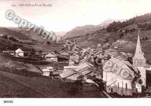 Ville de GETS(LES), carte postale ancienne