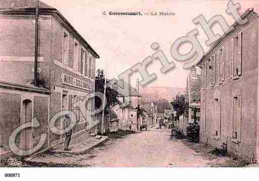 Ville de GOMMECOURT, carte postale ancienne