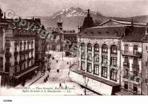 Ville de GRENOBLE, carte postale ancienne