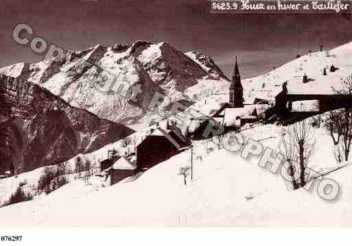 Ville de HUEZ, carte postale ancienne