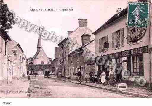 Ville de LESIGNY, carte postale ancienne