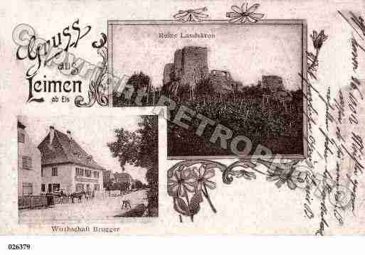 Ville de LEYMEN, carte postale ancienne