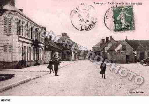 Ville de LORCY, carte postale ancienne