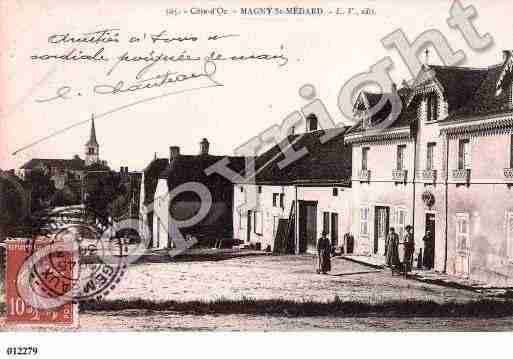 Ville de MAGNYSAINTMEDARD, carte postale ancienne