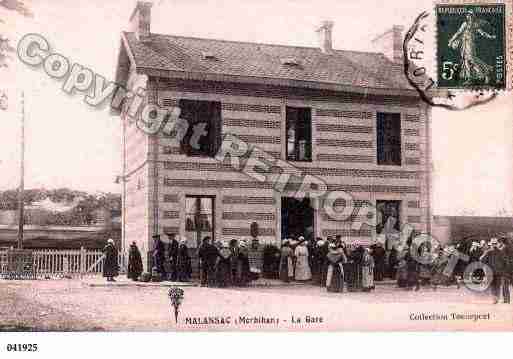 Ville de MALANSAC, carte postale ancienne