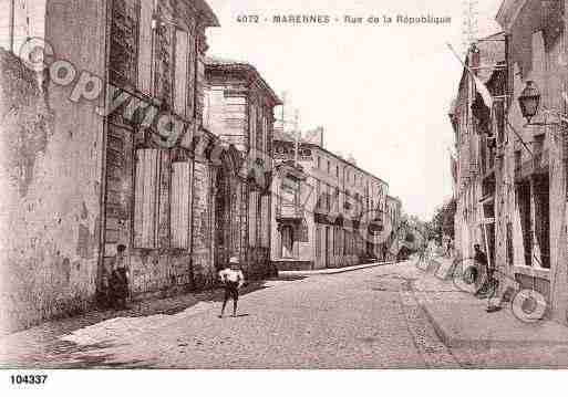 Ville de MARENNES, carte postale ancienne