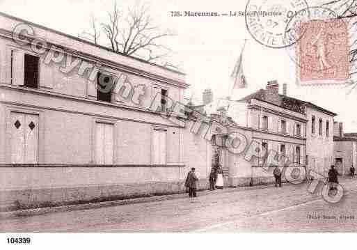 Ville de MARENNES, carte postale ancienne