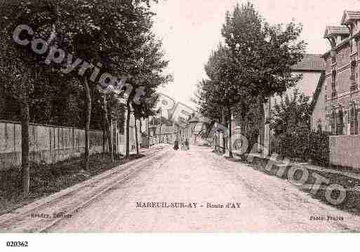 Ville de MAREUILSURAY, carte postale ancienne