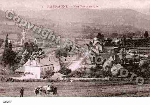 Ville de MARMAGNE, carte postale ancienne