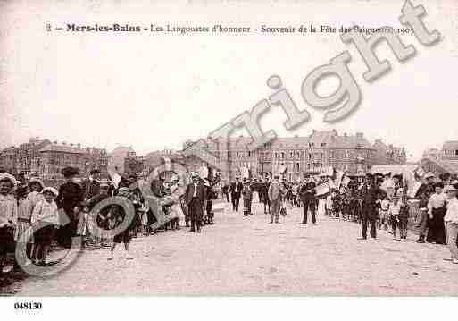 Ville de MERSLESBAINS, carte postale ancienne