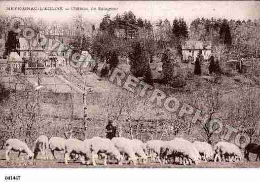 Ville de MEYRIGNACL\'EGLISE, carte postale ancienne