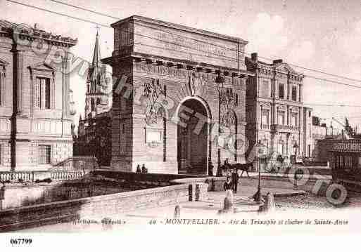 Ville de MONTPELLIER, carte postale ancienne