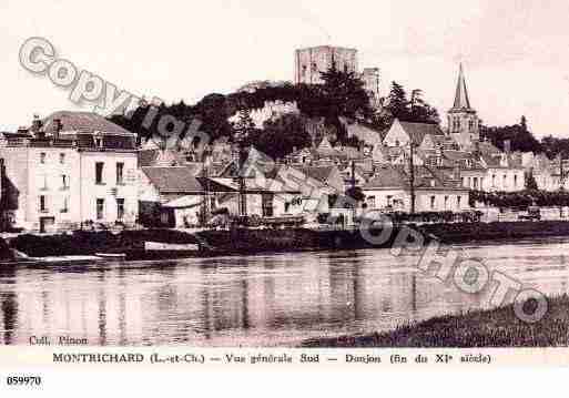 Ville de MONTRICHARD, carte postale ancienne