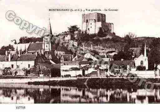 Ville de MONTRICHARD, carte postale ancienne