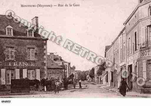 Ville de MONTSURS, carte postale ancienne