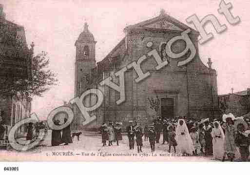 Ville de MOURIES, carte postale ancienne