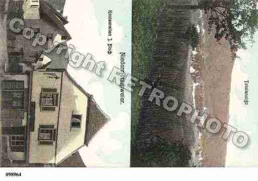 Ville de NIEDERMORSCHWIHR, carte postale ancienne Ville de NIEDERMORSCHWIHR, carte postale ancienne