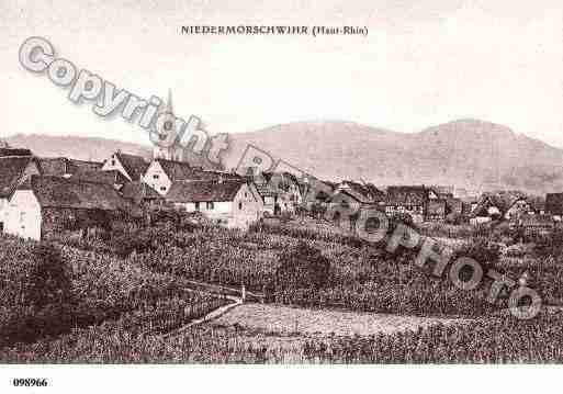 Ville de NIEDERMORSCHWIHR, carte postale ancienne