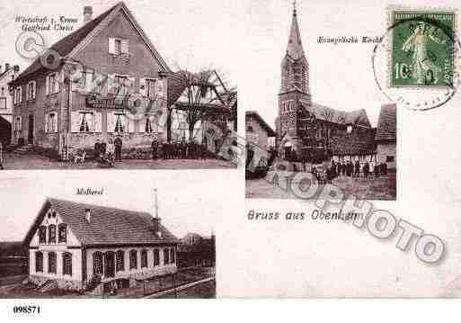 Ville de OBENHEIM, carte postale ancienne
