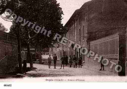 Ville de OUPIA, carte postale ancienne