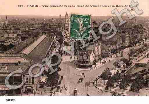 Ville de PARIS12, carte postale ancienne