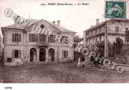 Ville de PASSY, carte postale ancienne