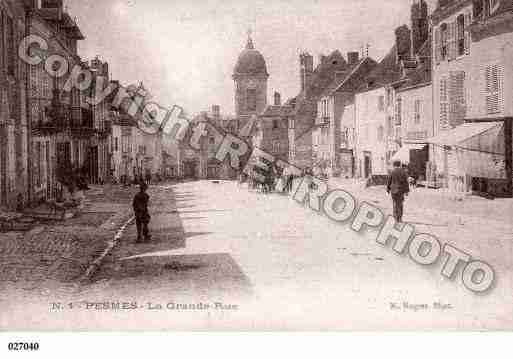 Ville de PESMES, carte postale ancienne