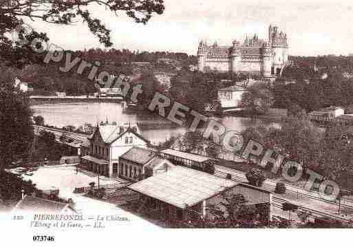 Ville de PIERREFONDS, carte postale ancienne