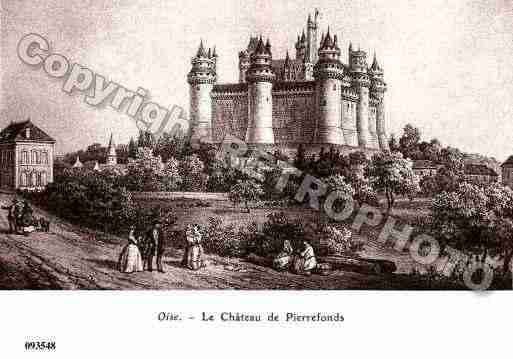 Ville de PIERREFONDS, carte postale ancienne