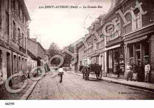 Ville de PONTAUTHOU, carte postale ancienne