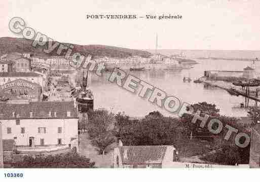 Ville de PORTVENDRES, carte postale ancienne