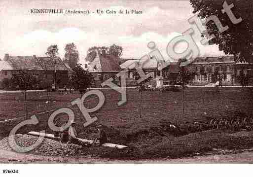 Ville de RENNEVILLE, carte postale ancienne