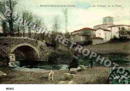 Ville de SAINTDENISSURCOISE, carte postale ancienne