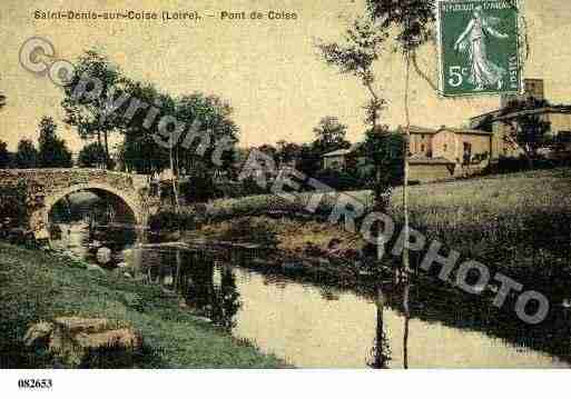 Ville de SAINTDENISSURCOISE, carte postale ancienne