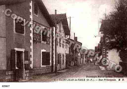 Ville de SAINTJEANLEVIEUX, carte postale ancienne