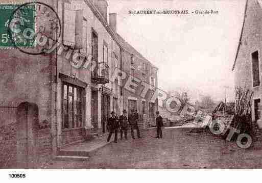 Ville de SAINTLAURENTENBRIONNAIS, carte postale ancienne