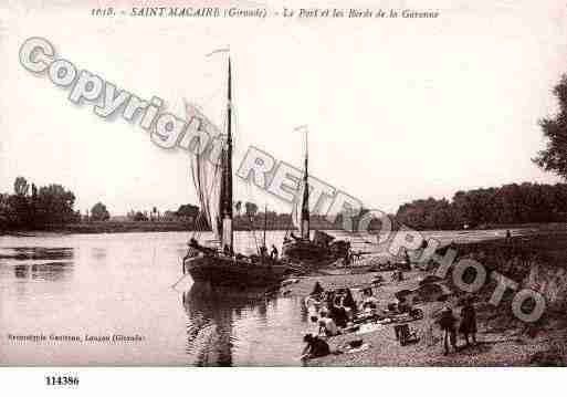 Ville de SAINTMACAIRE, carte postale ancienne