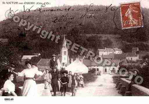 Ville de SAINTVICTORSUROUCHE, carte postale ancienne