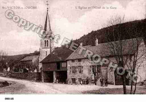 Ville de SAINTVICTORSUROUCHE, carte postale ancienne