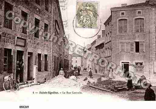 Ville de SAINTESIGOLENE, carte postale ancienne