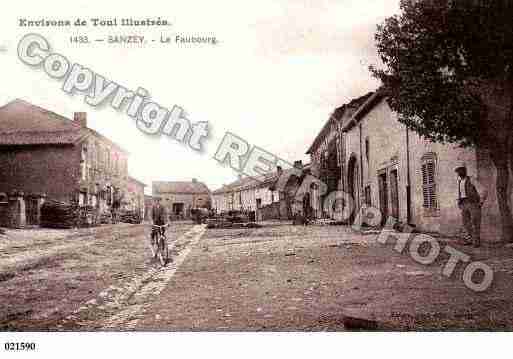 Ville de SANZEY, carte postale ancienne