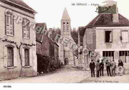 Ville de SEPEAUX, carte postale ancienne